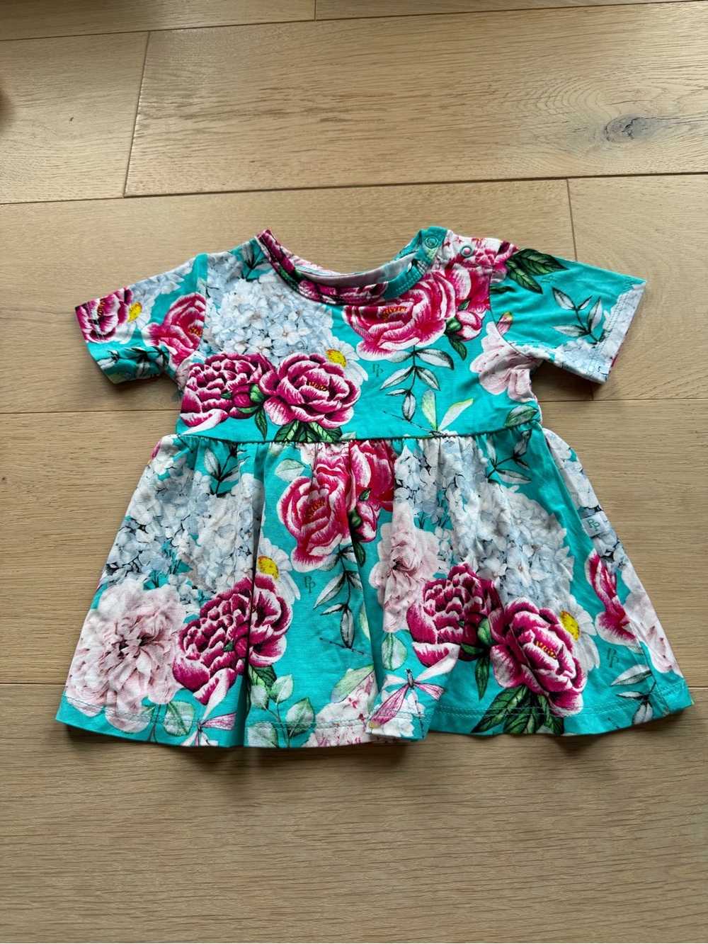 Posh Peanut Floral Bamboo Tunic Top 12–18 Months